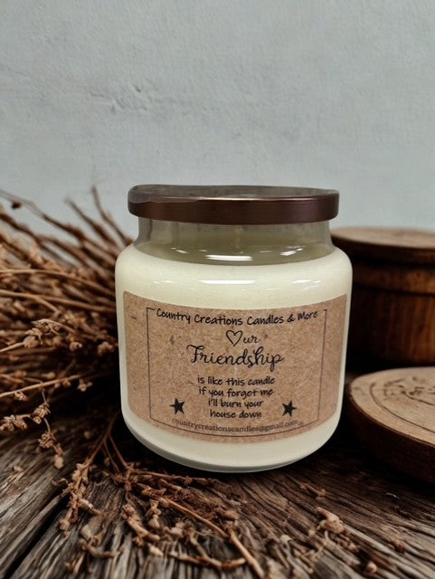 Our Friendship is like this candle if you forget me I'll burn your house down