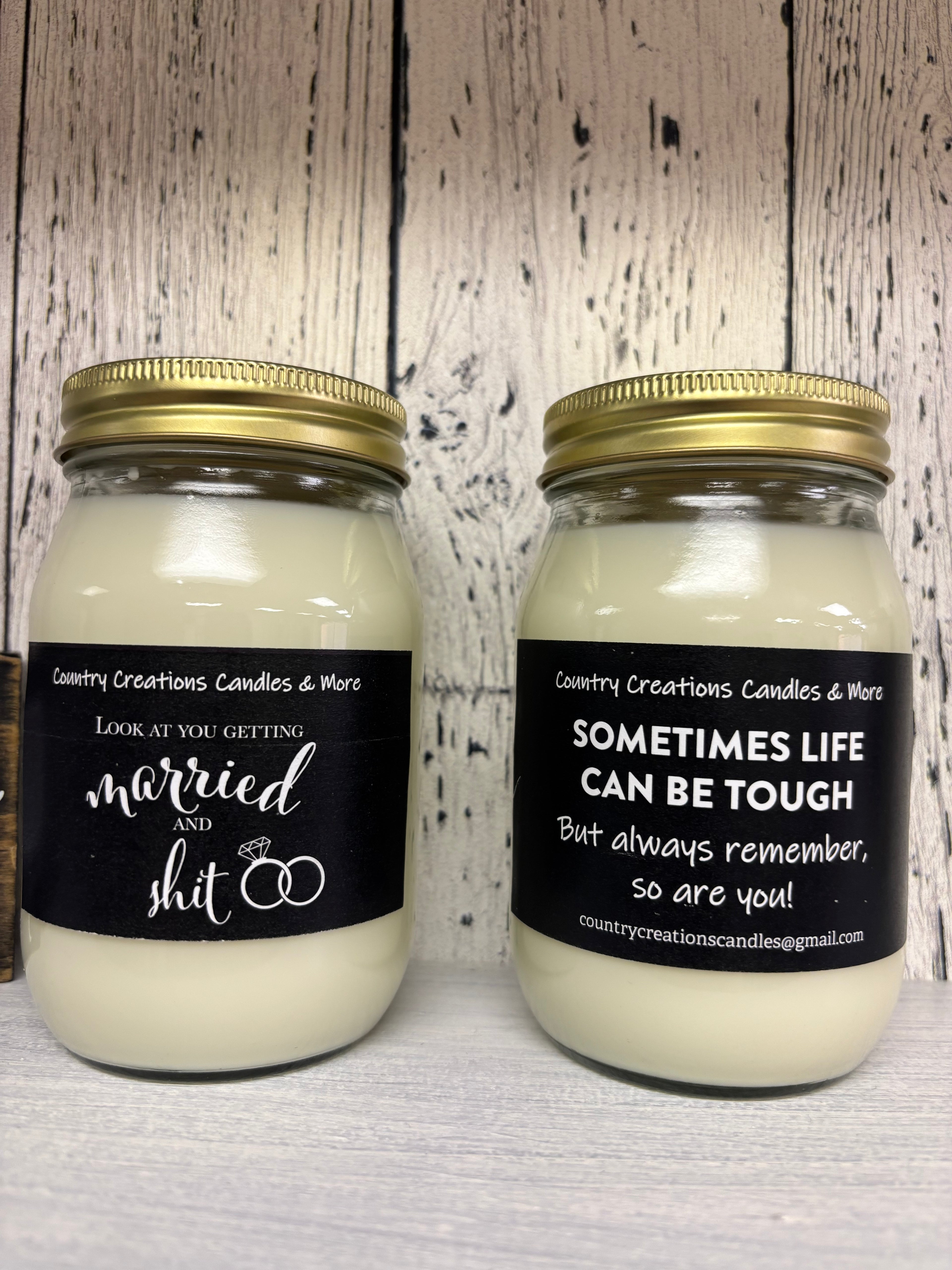 Funny 16 oz candles