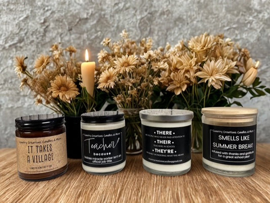 Fun Teacher Candles
