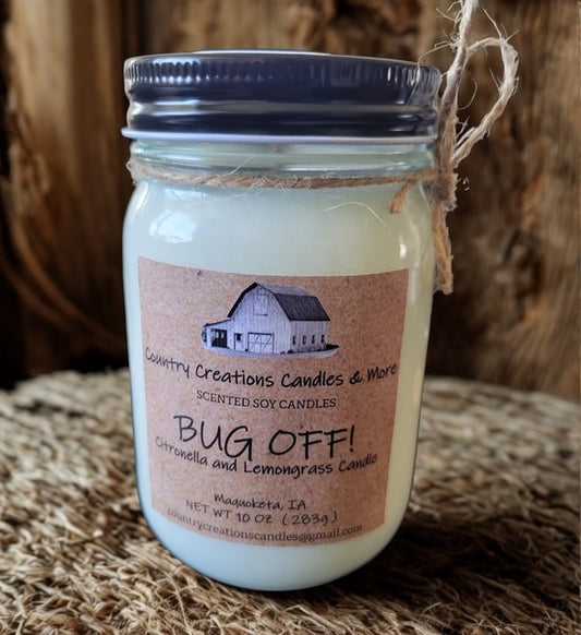 Bug off repellent candles